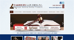 Desktop Screenshot of fakhourylawfirm.com